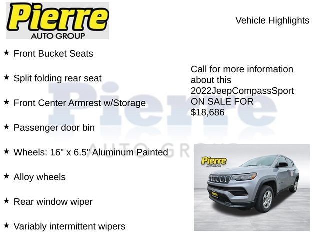 Used 2022 Jeep Compass Sport image 12
