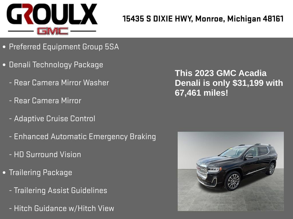 Used 2023 GMC Acadia Denali w/ Denali Technology Package AWD/4WD image 8