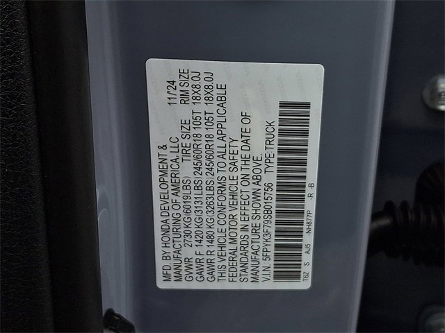 Certified 2025 Honda Ridgeline TrailSport+ image 31