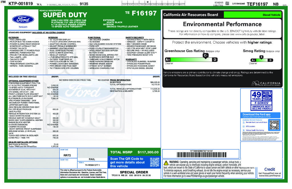 New 2026 Ford F450 Platinum w/ Platinum Plus Package AWD/4WD image 55