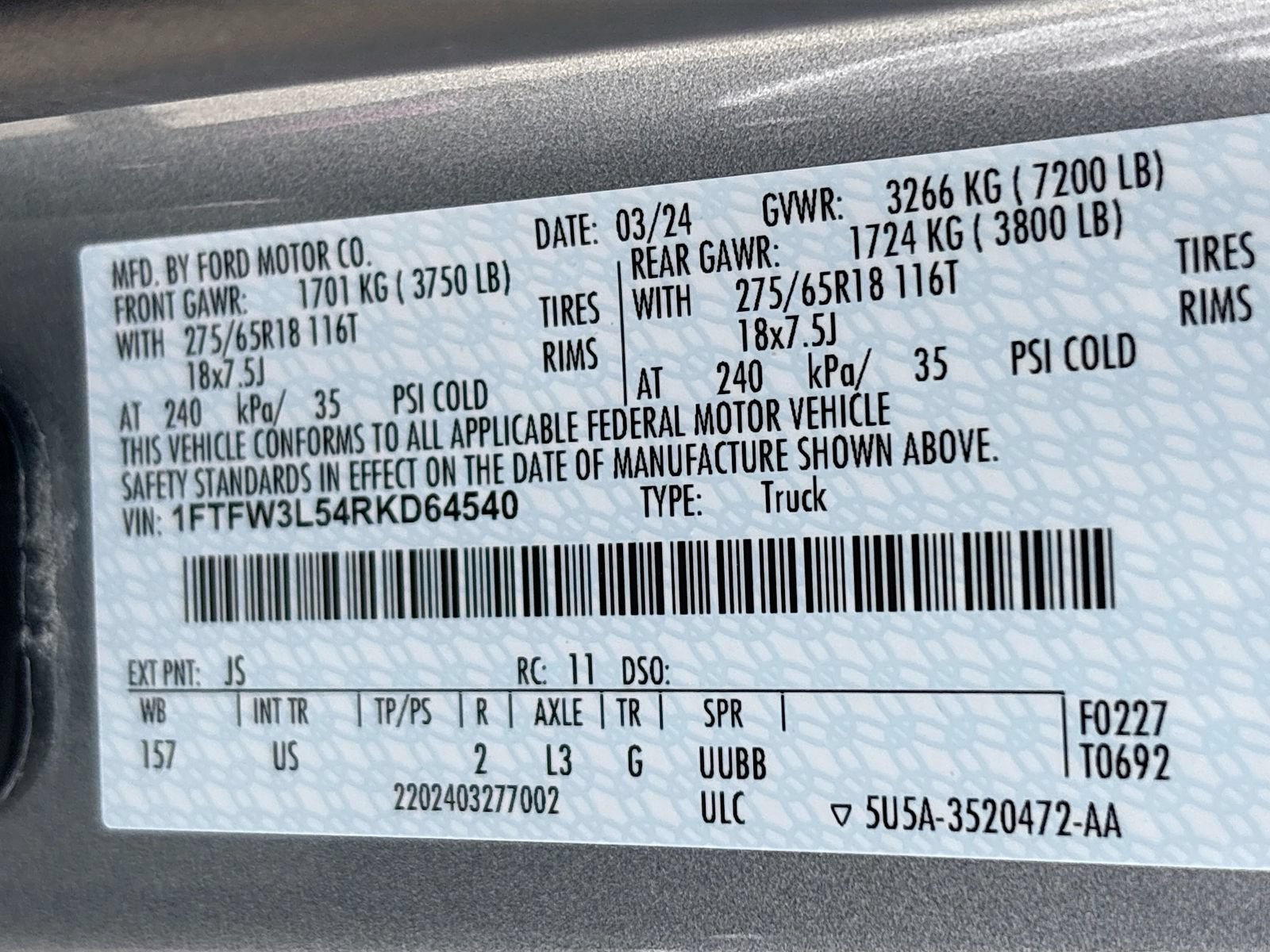 Used 2024 Ford F150 XLT w/ Mobile Office Package AWD/4WD image 30