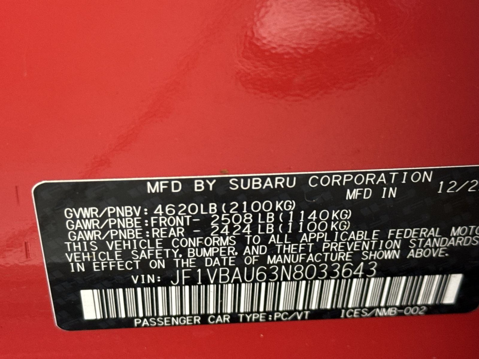 Used 2022 Subaru WRX GT AWD/4WD image 30
