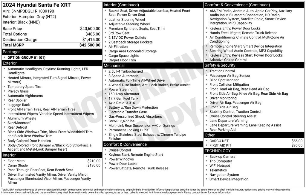 Used 2024 Hyundai Santa Fe XRT image 29