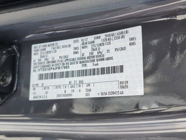 Certified 2018 Ford F150 XL w/ Equipment Group 101A Mid image 34