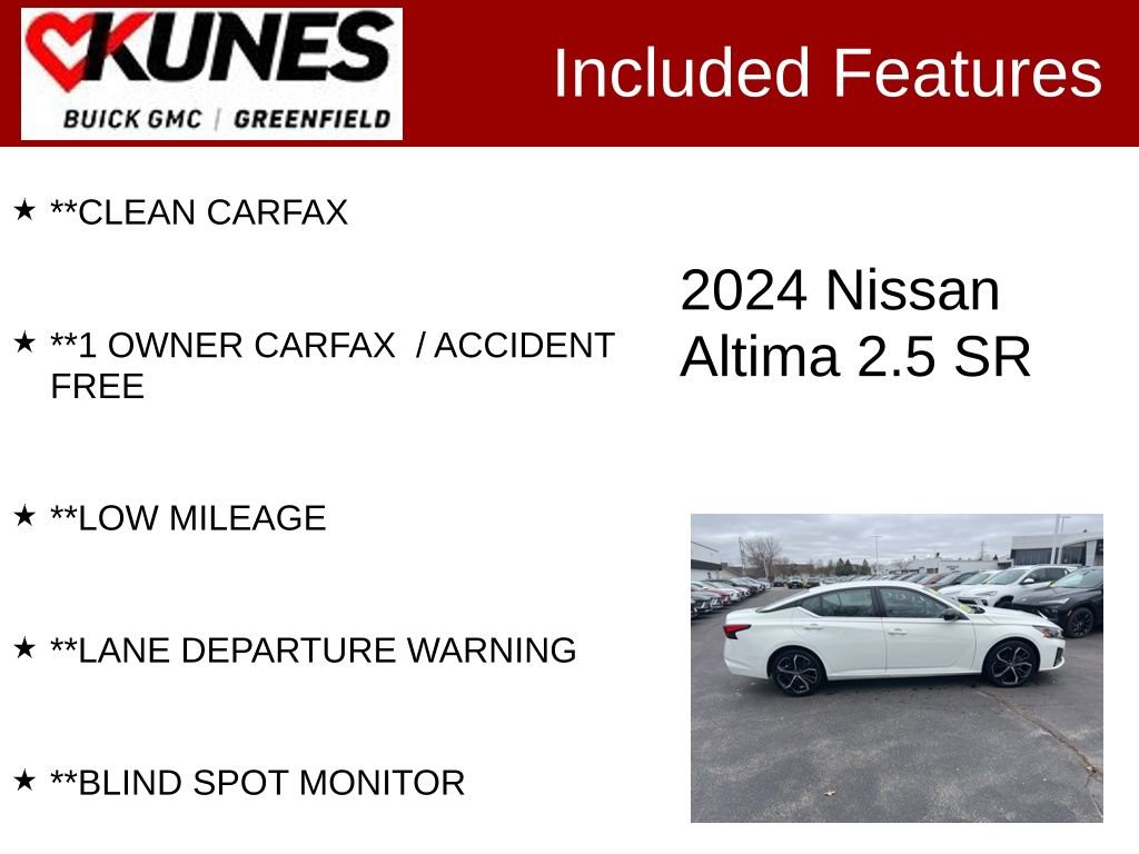 Used 2024 Nissan Altima 2.5 SR FWD image 3