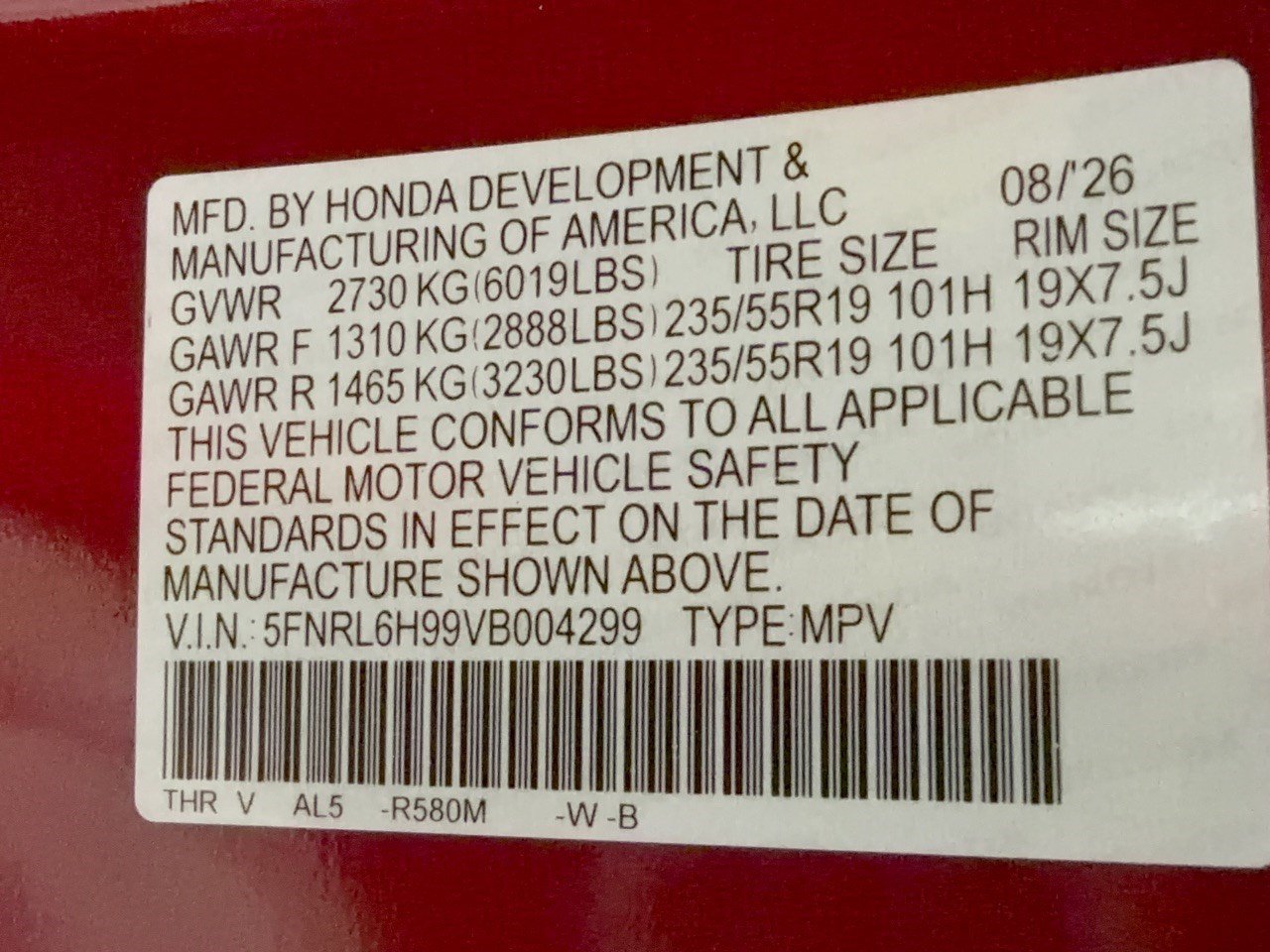 New 2027 Honda Odyssey Elite image 31