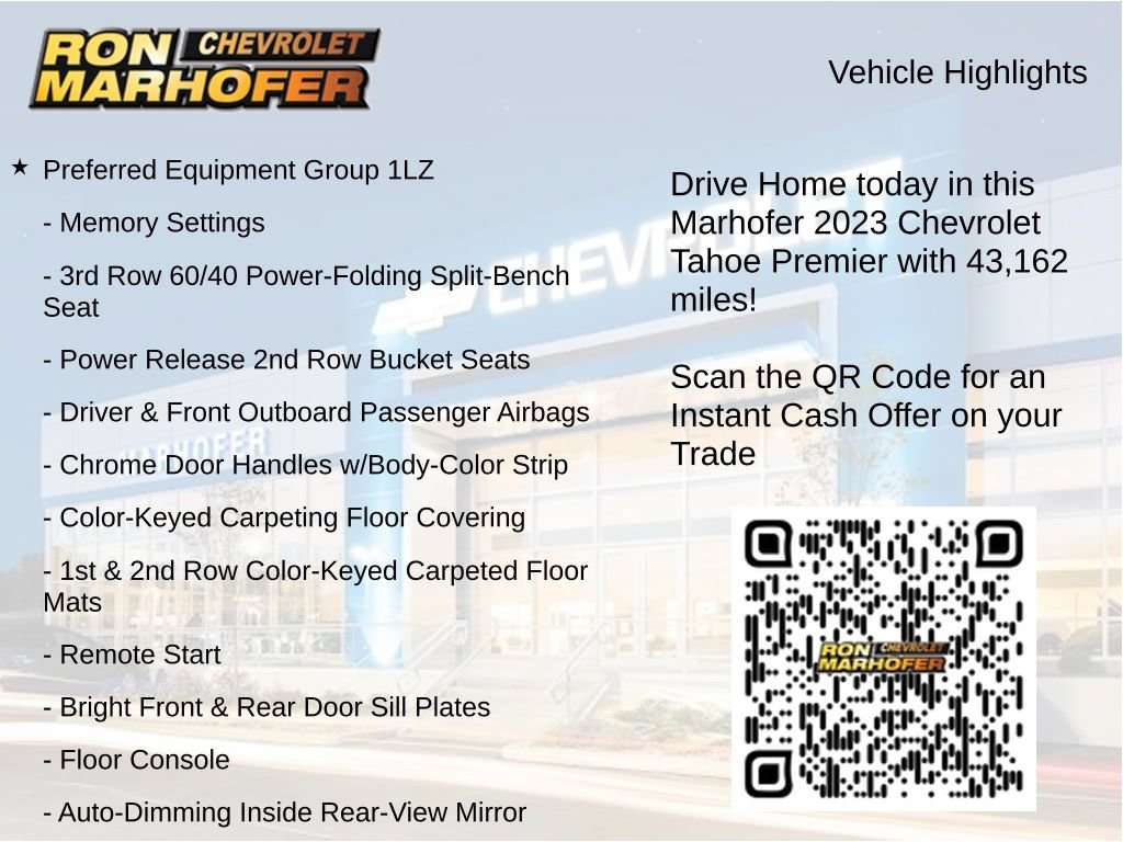 Used 2023 Chevrolet Tahoe Premier AWD/4WD image 15