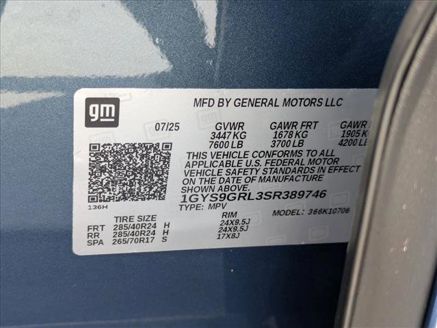 New 2025 Cadillac Escalade Sport Platinum w/ LPO, ONYX Package image 16