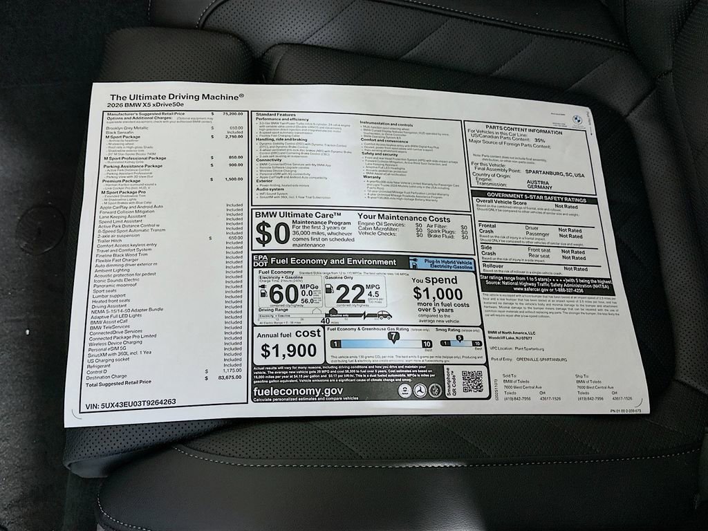New 2026 BMW X5 xDrive50e image 12