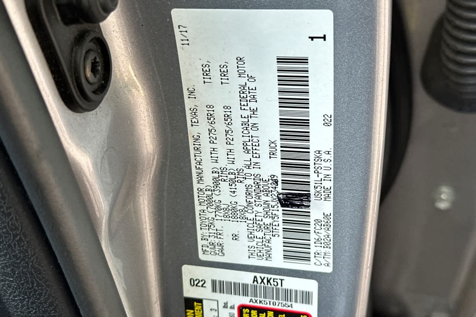 Used 2018 Toyota Tundra SR5 w/ SR5 Upgrade Package RWD image 27