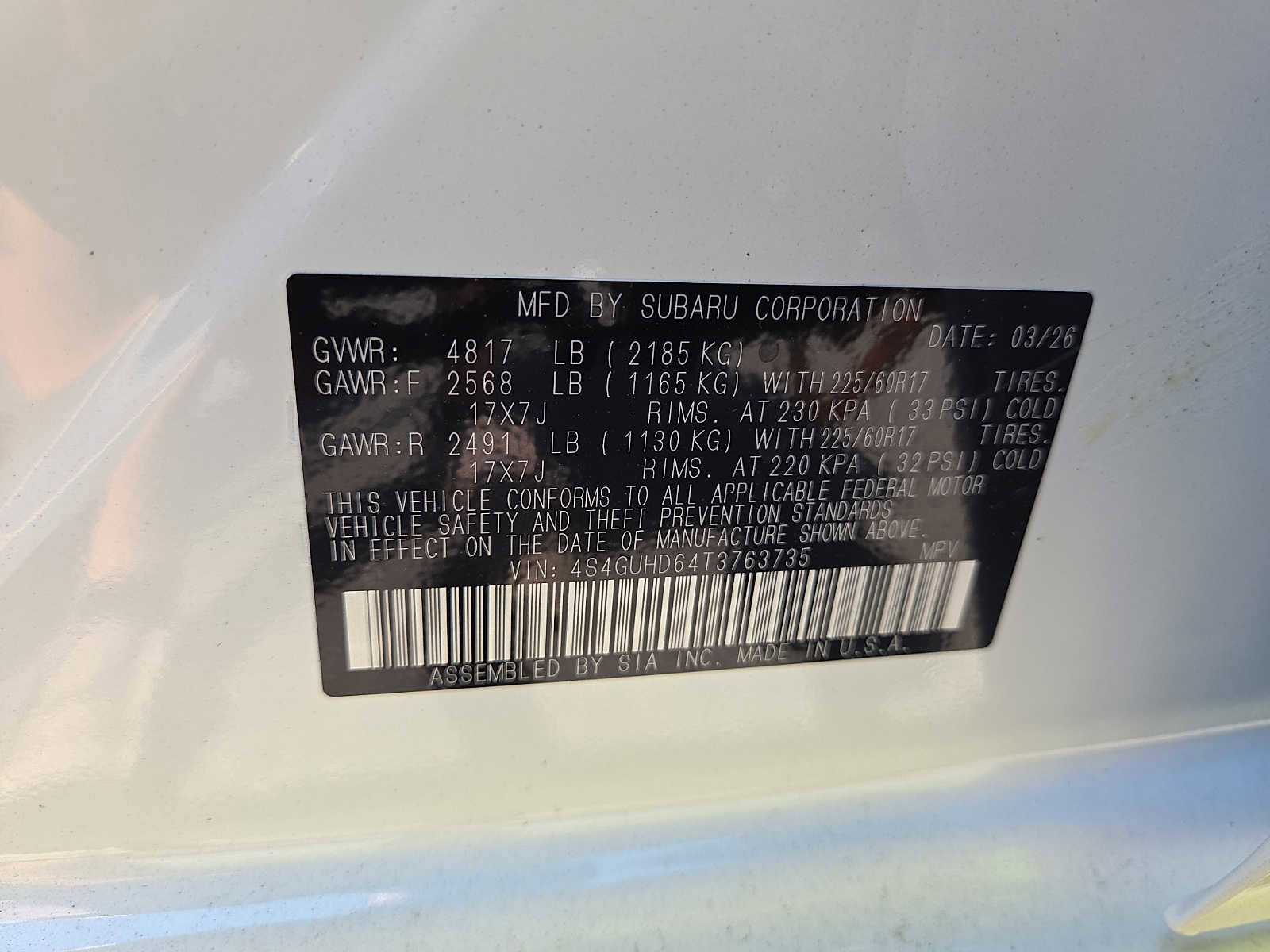 New 2026 Subaru Crosstrek 2.0i Premium AWD/4WD image 10