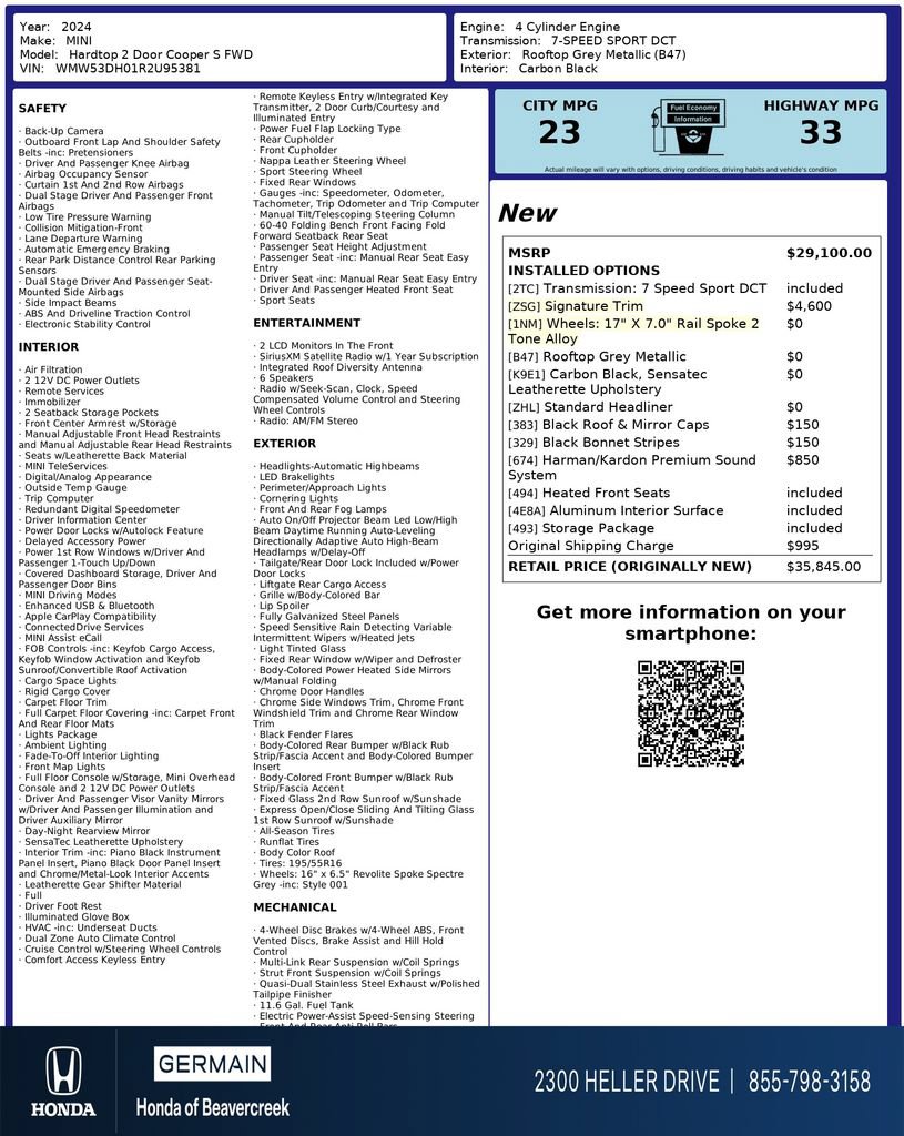 Used 2024 MINI Cooper S FWD image 30