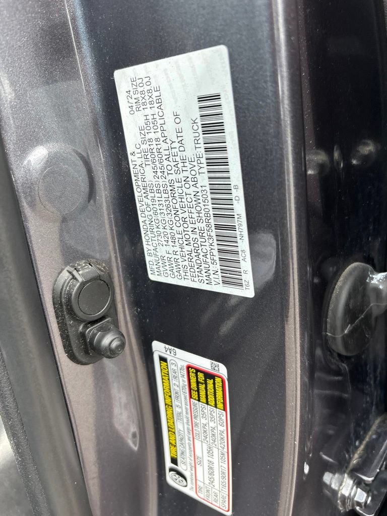 Used 2024 Honda Ridgeline RTL image 11