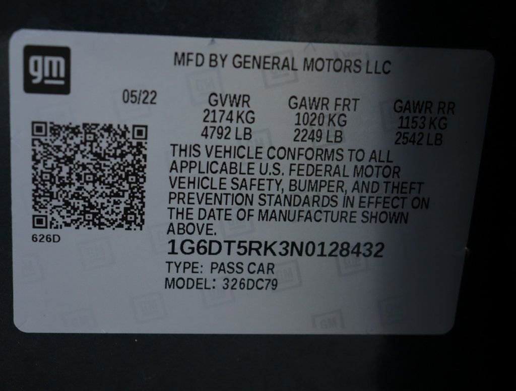 Certified 2022 Cadillac CT5 Premium Luxury w/ Parking Package image 41