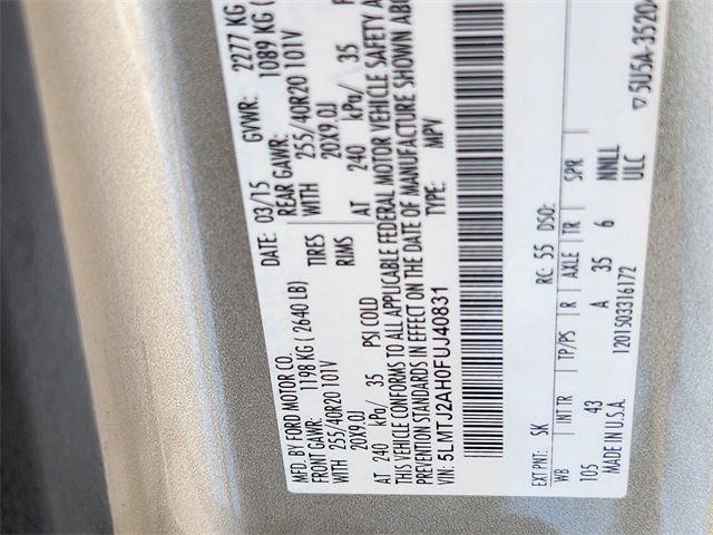 Used 2015 Lincoln MKC AWD w/ Equipment Group 102A Reserve image 25