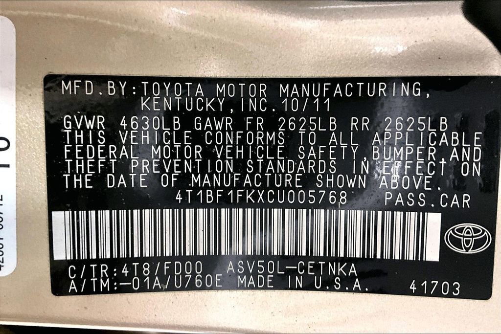 Used 2012 Toyota Camry LE image 18