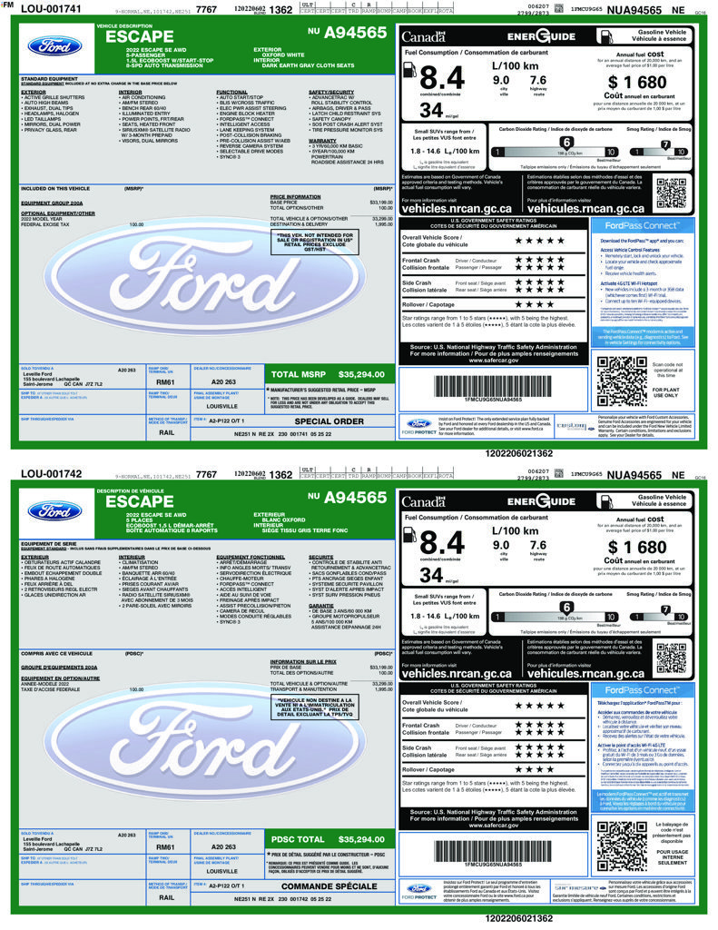 Used 2022 Ford Escape SE AWD/4WD image 64