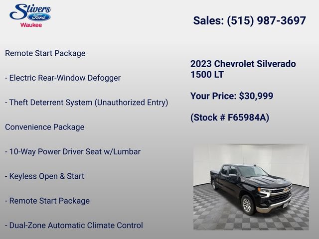 Used 2023 Chevrolet Silverado 1500 LT AWD/4WD image 30