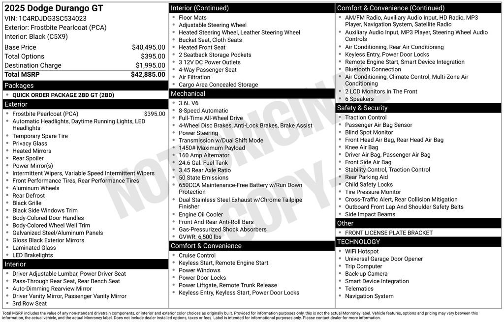 Used 2025 Dodge Durango GT image 31