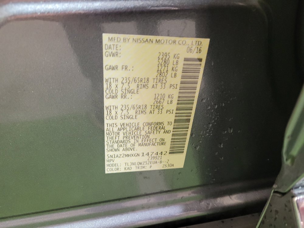 Used 2016 Nissan Murano SV w/ Premium Package image 33