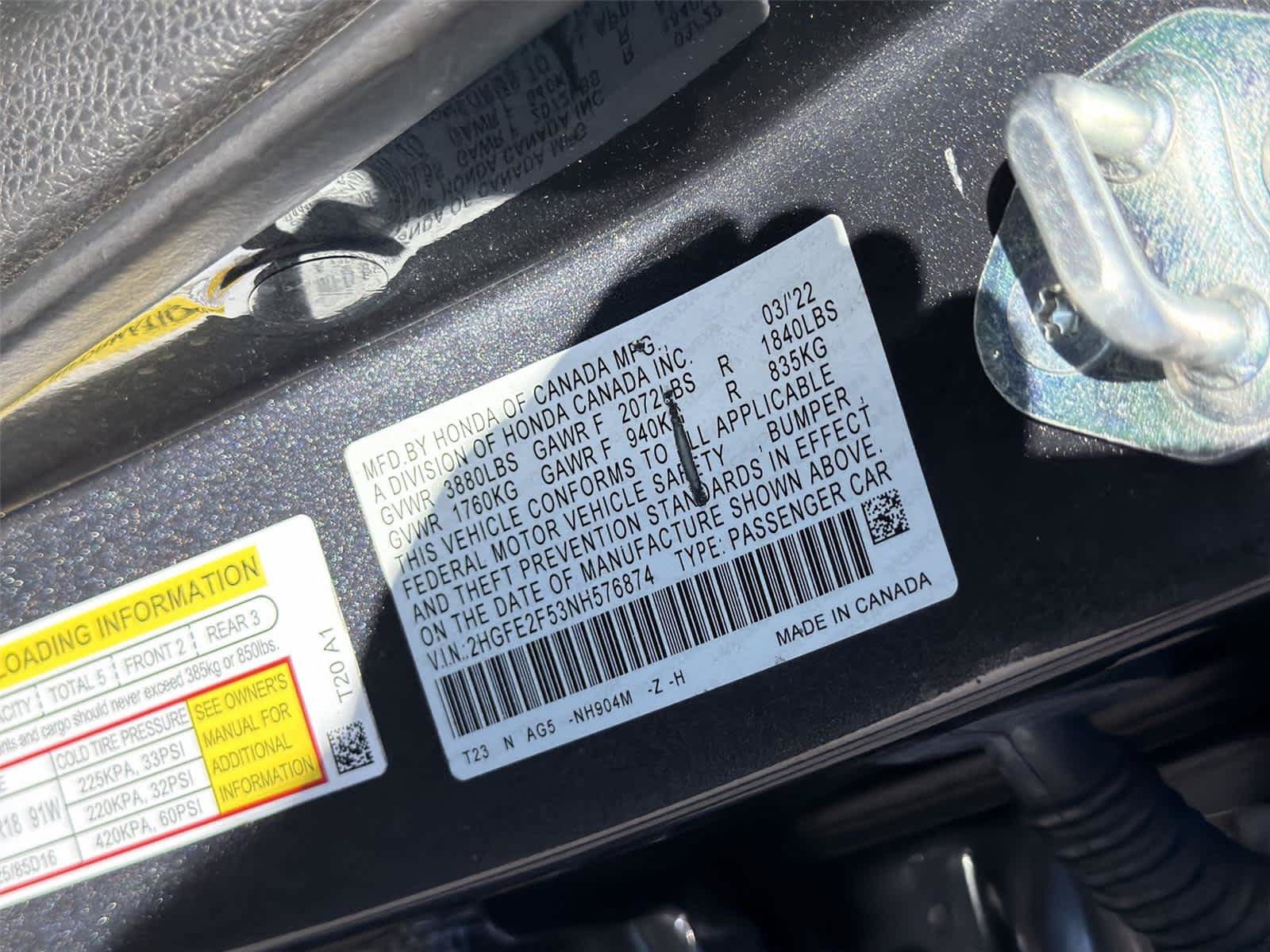 Used 2022 Honda Civic Sport image 22