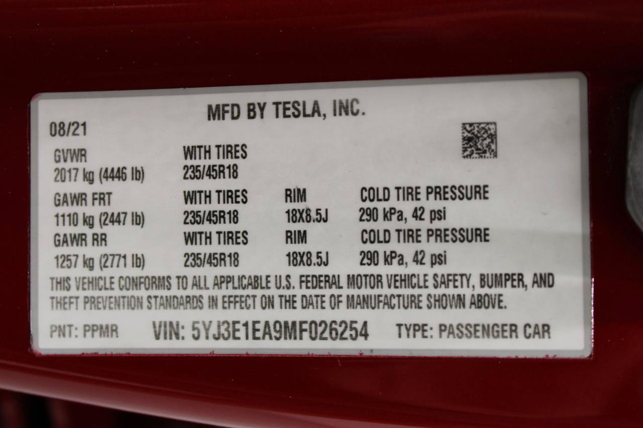 Used 2021 Tesla Model 3 Standard Range Plus RWD image 91