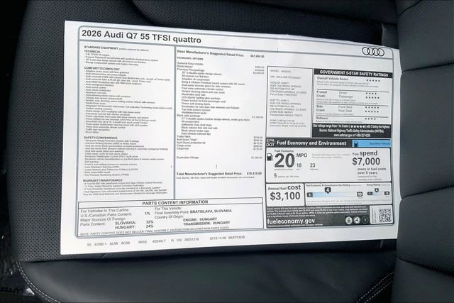 New 2026 Audi Q7 3.0T Premium Plus image 13