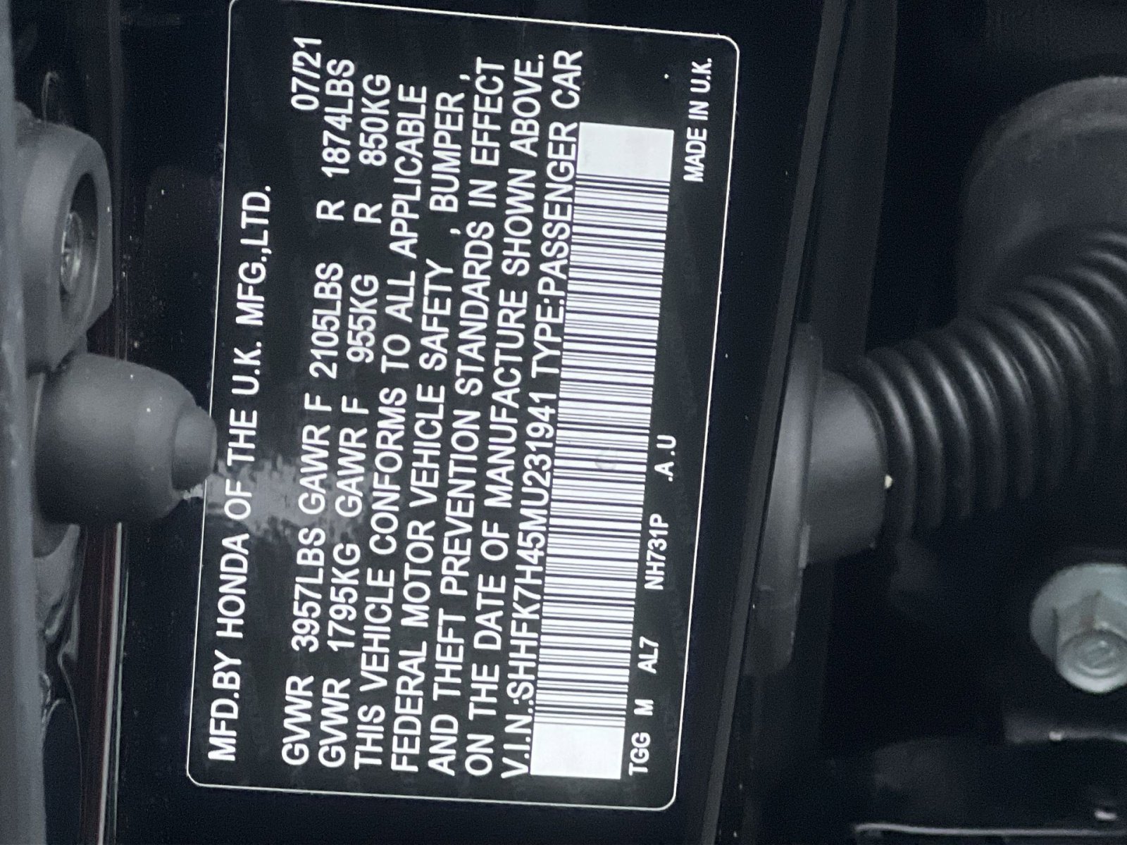 Used 2021 Honda Civic Sport image 36