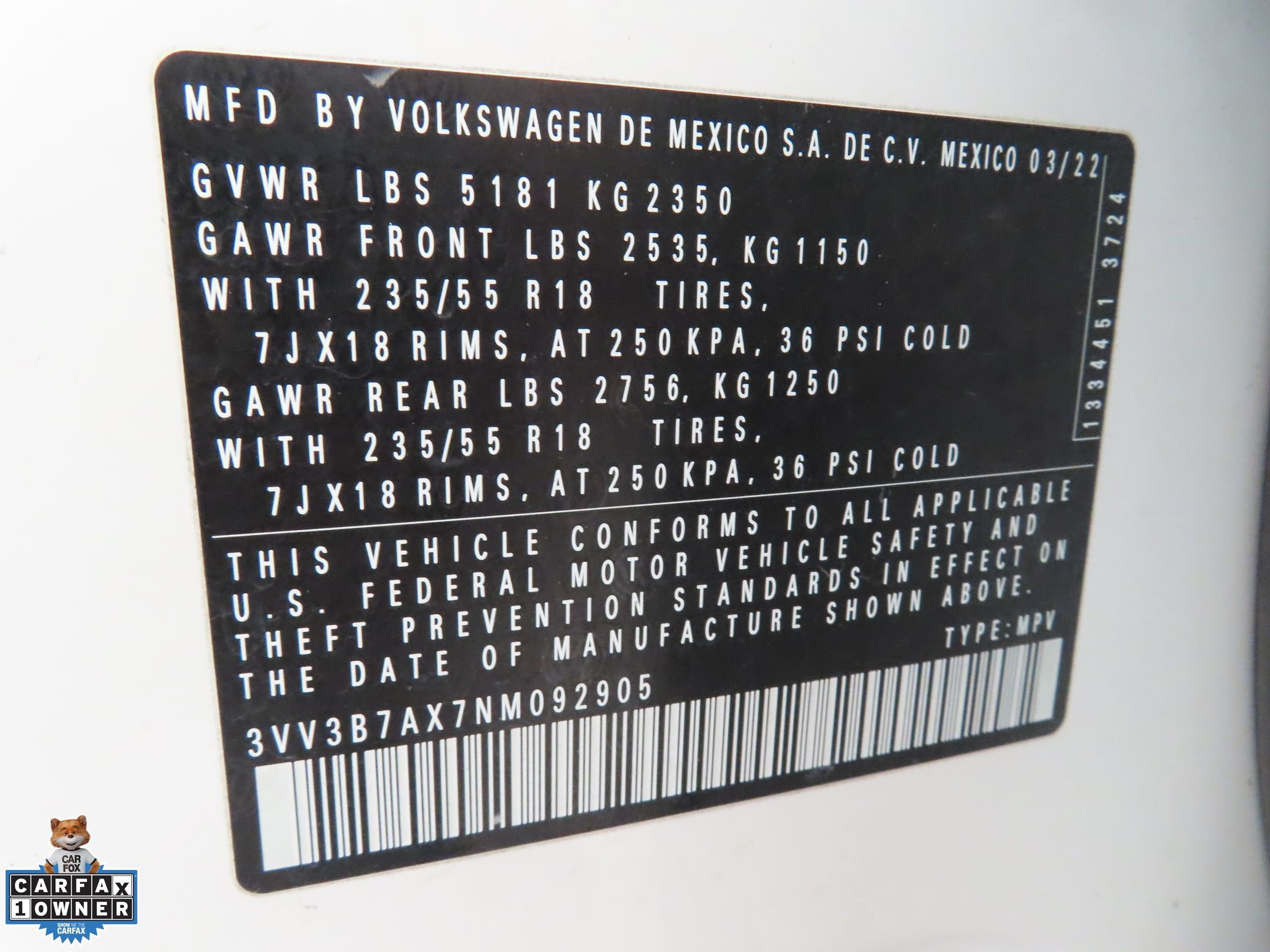 Certified 2022 Volkswagen Tiguan SE FWD image 30