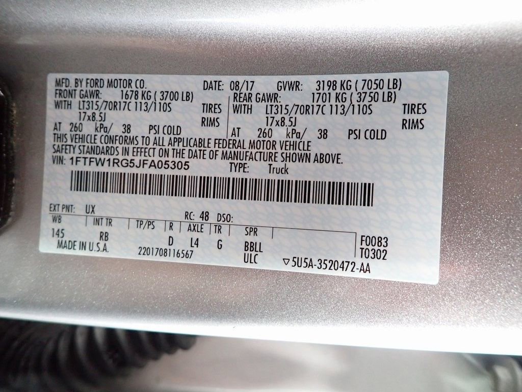 Used 2018 Ford F150 Raptor w/ Equipment Group 802A Luxury image 52