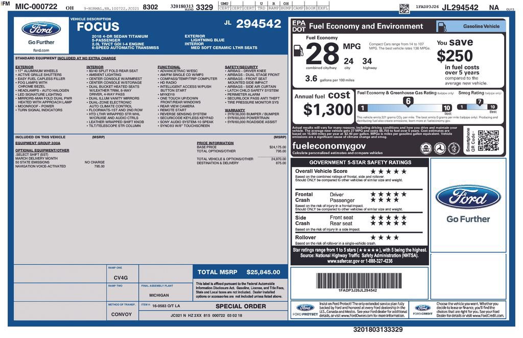 Used 2018 Ford Focus Titanium image 28