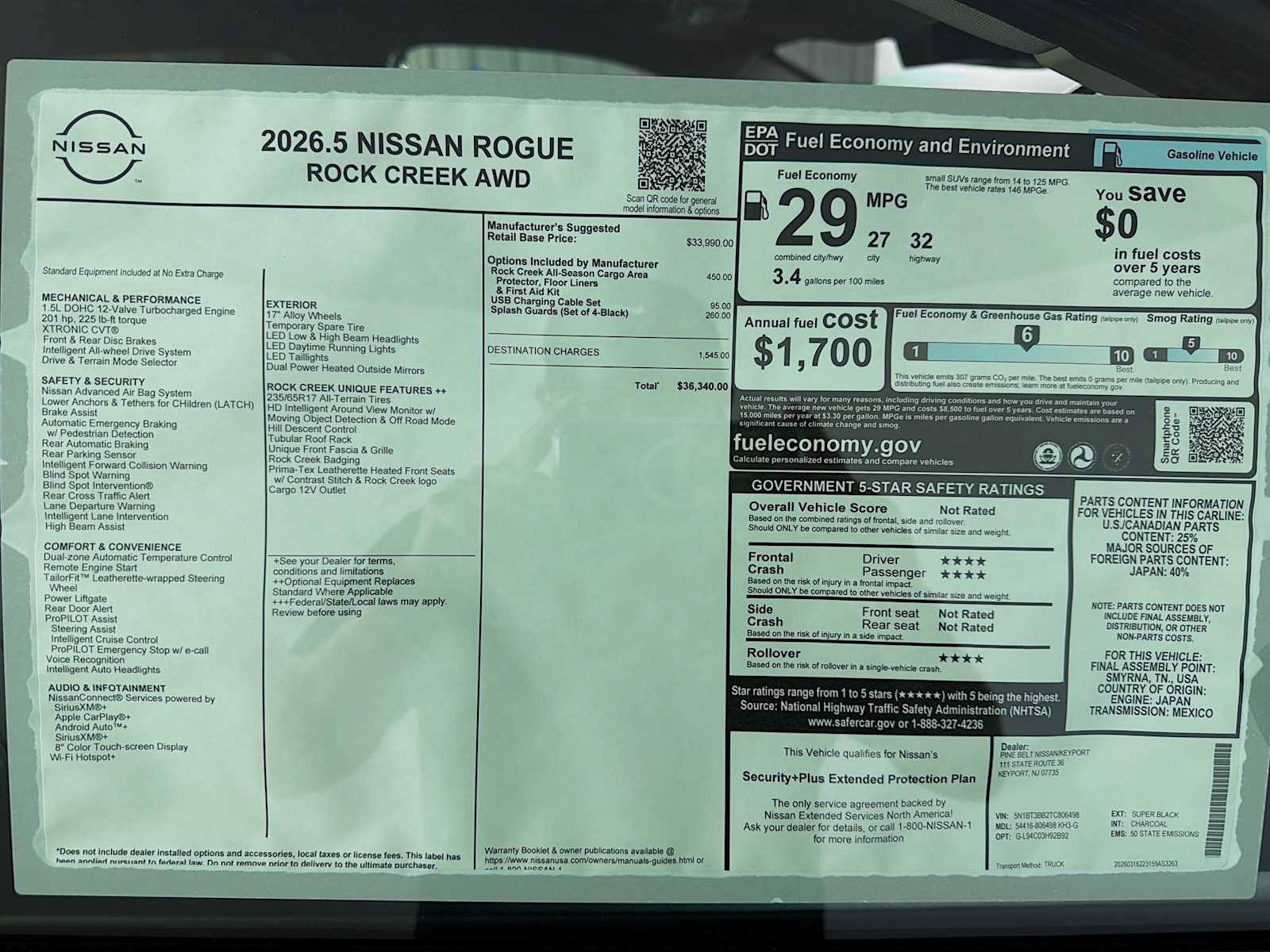 New 2026 Nissan Rogue SV AWD/4WD image 6