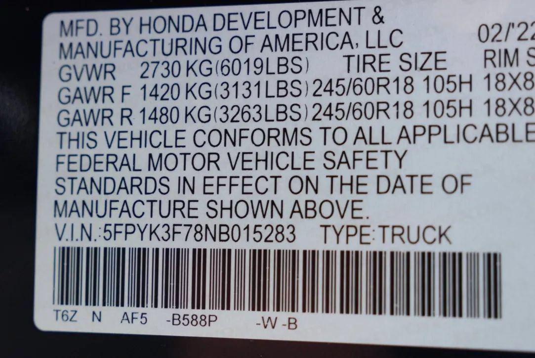 Used 2022 Honda Ridgeline RTL-E image 15