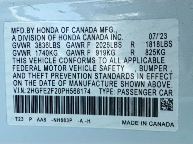 Used 2023 Honda Civic LX image 17