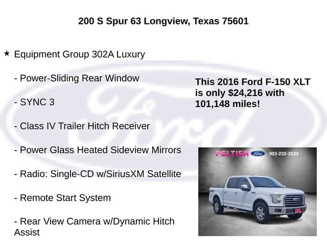 Used 2016 Ford F150 XLT w/ Equipment Group 302A Luxury image 5