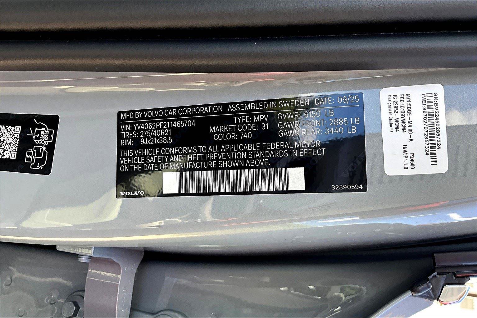 New 2026 Volvo XC90 B6 Ultra image 26