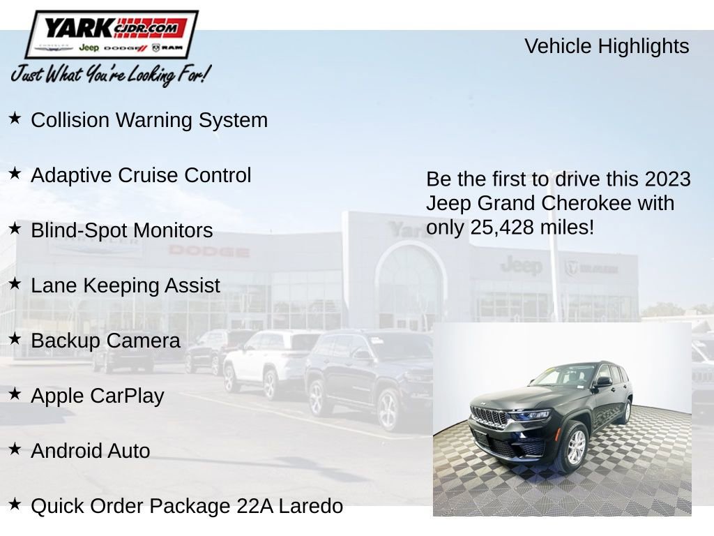 Certified 2023 Jeep Grand Cherokee Laredo AWD/4WD image 13
