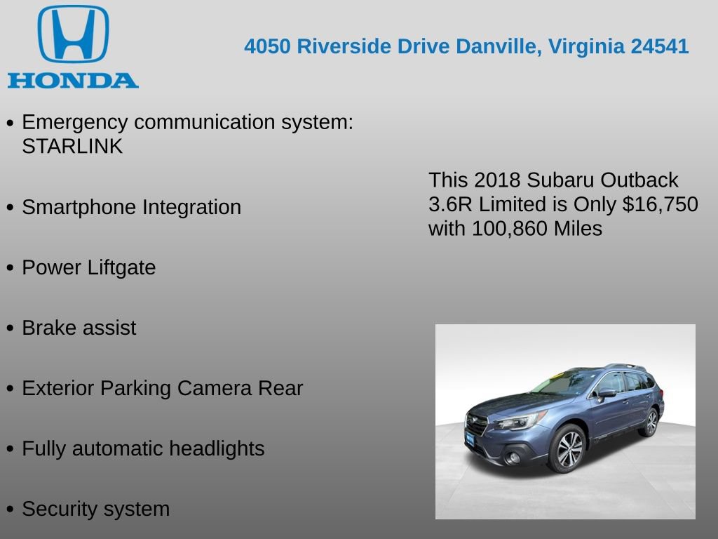 Used 2018 Subaru Outback 3.6R Limited AWD/4WD image 22