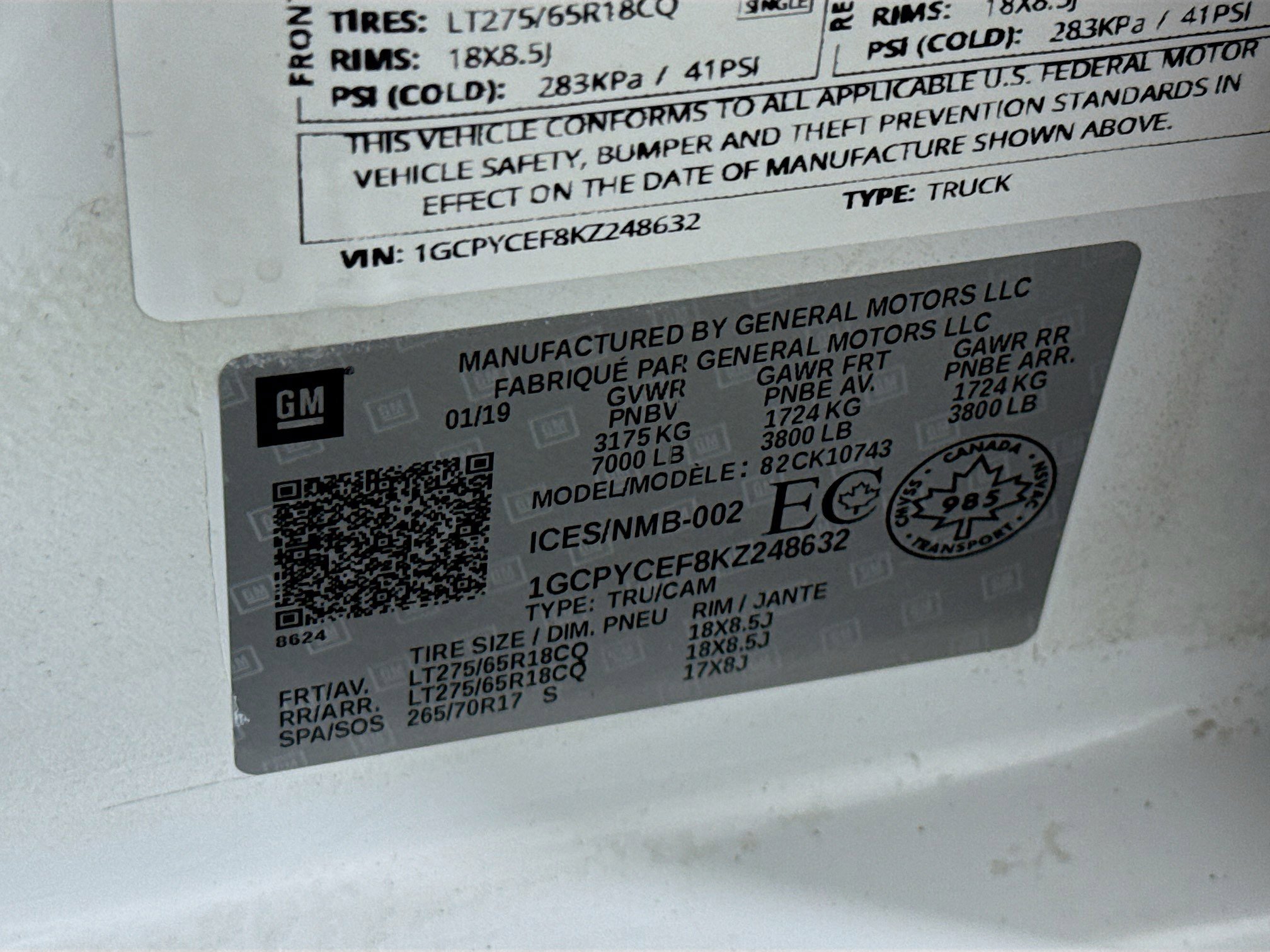 Used 2019 Chevrolet Silverado 1500 Custom Trail Boss image 36