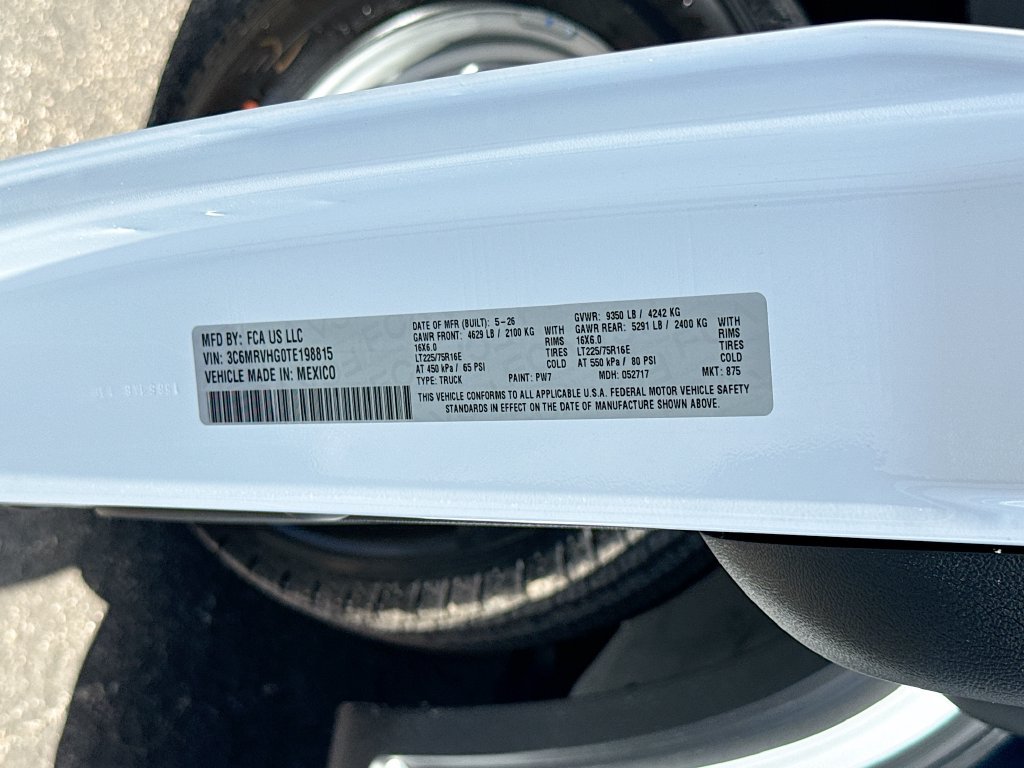 New 2026 RAM ProMaster 3500 w/ Safety Group FWD image 35