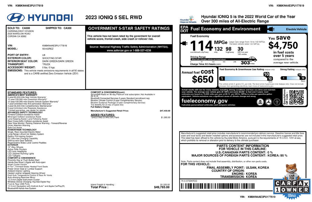 Used 2023 Hyundai Ioniq 5 SEL RWD image 4