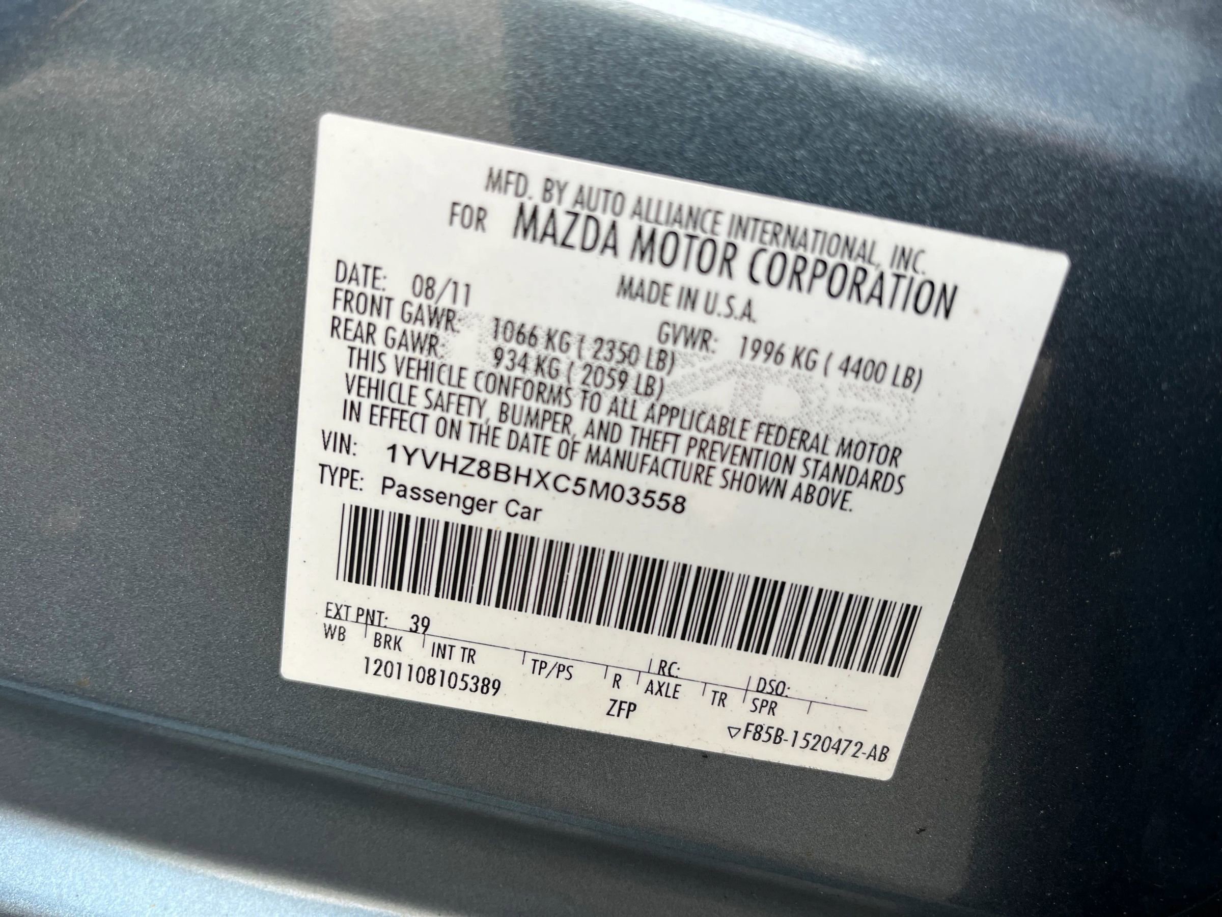 Used 2012 MAZDA MAZDA6 i Sport image 32