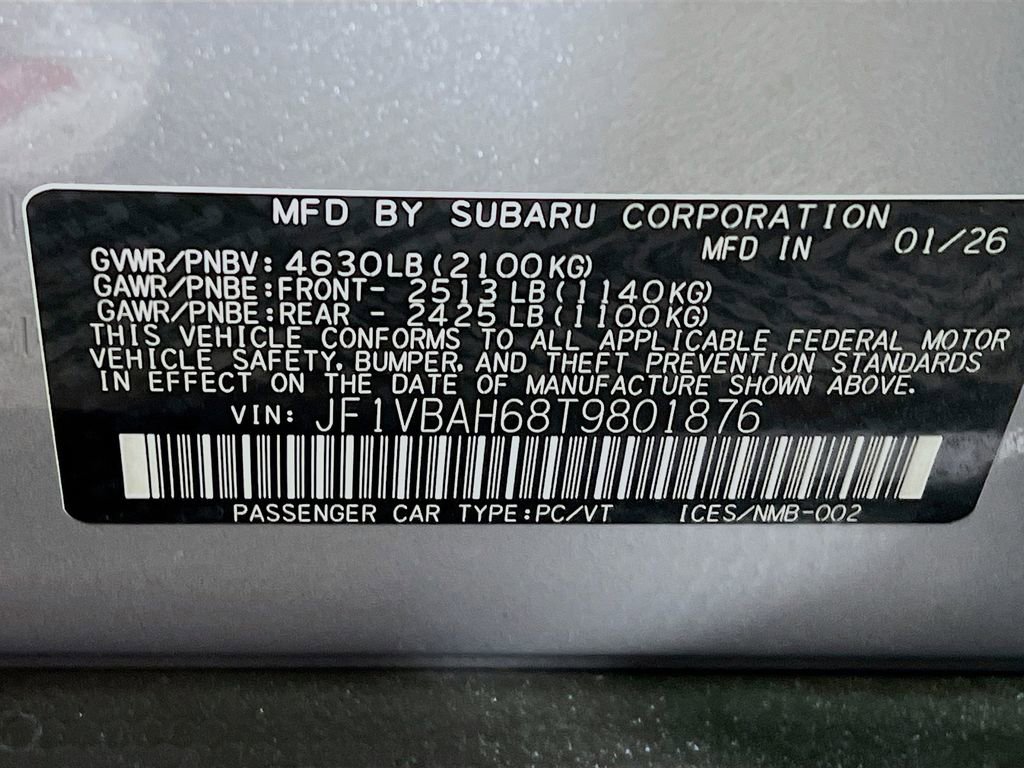 New 2026 Subaru WRX Premium AWD/4WD image 23