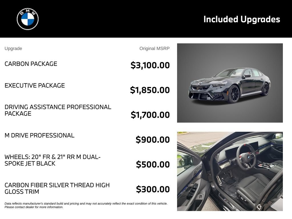 New 2027 BMW M5 w/ Carbon Package AWD/4WD image 4