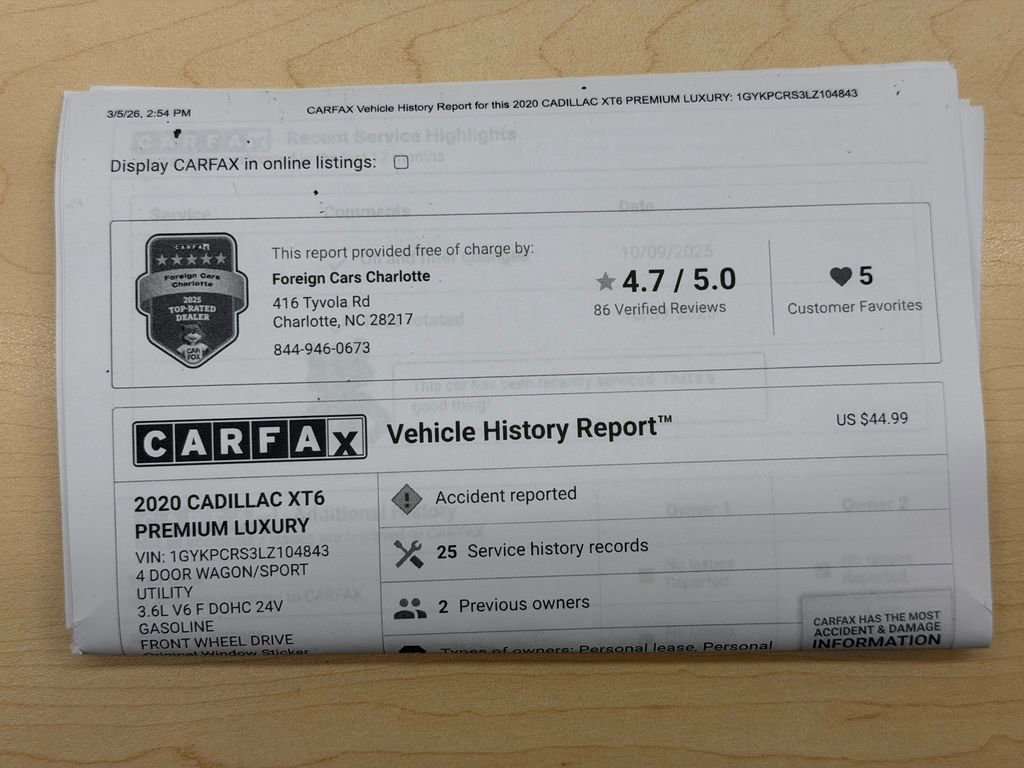 Used 2020 Cadillac XT6 Premium Luxury image 41