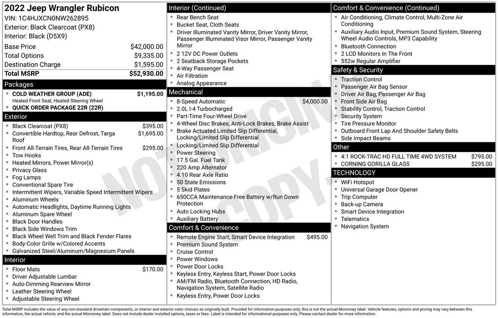 Used 2022 Jeep Wrangler Rubicon w/ Cold Weather Group image 31