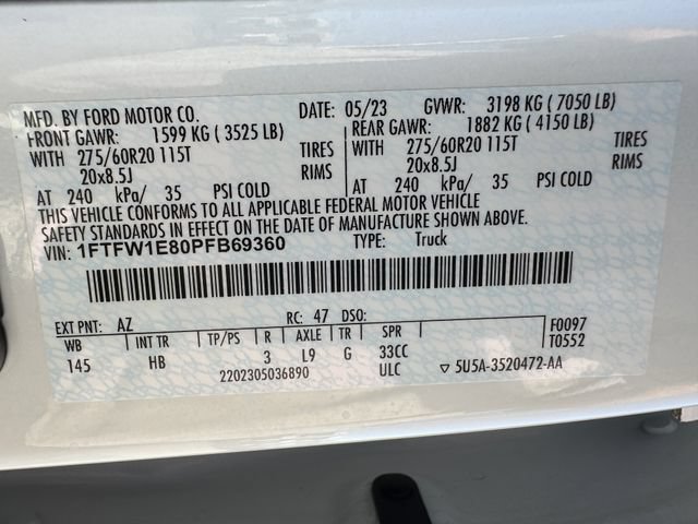 Used 2023 Ford F150 Lariat w/ Equipment Group 502A High AWD/4WD image 33