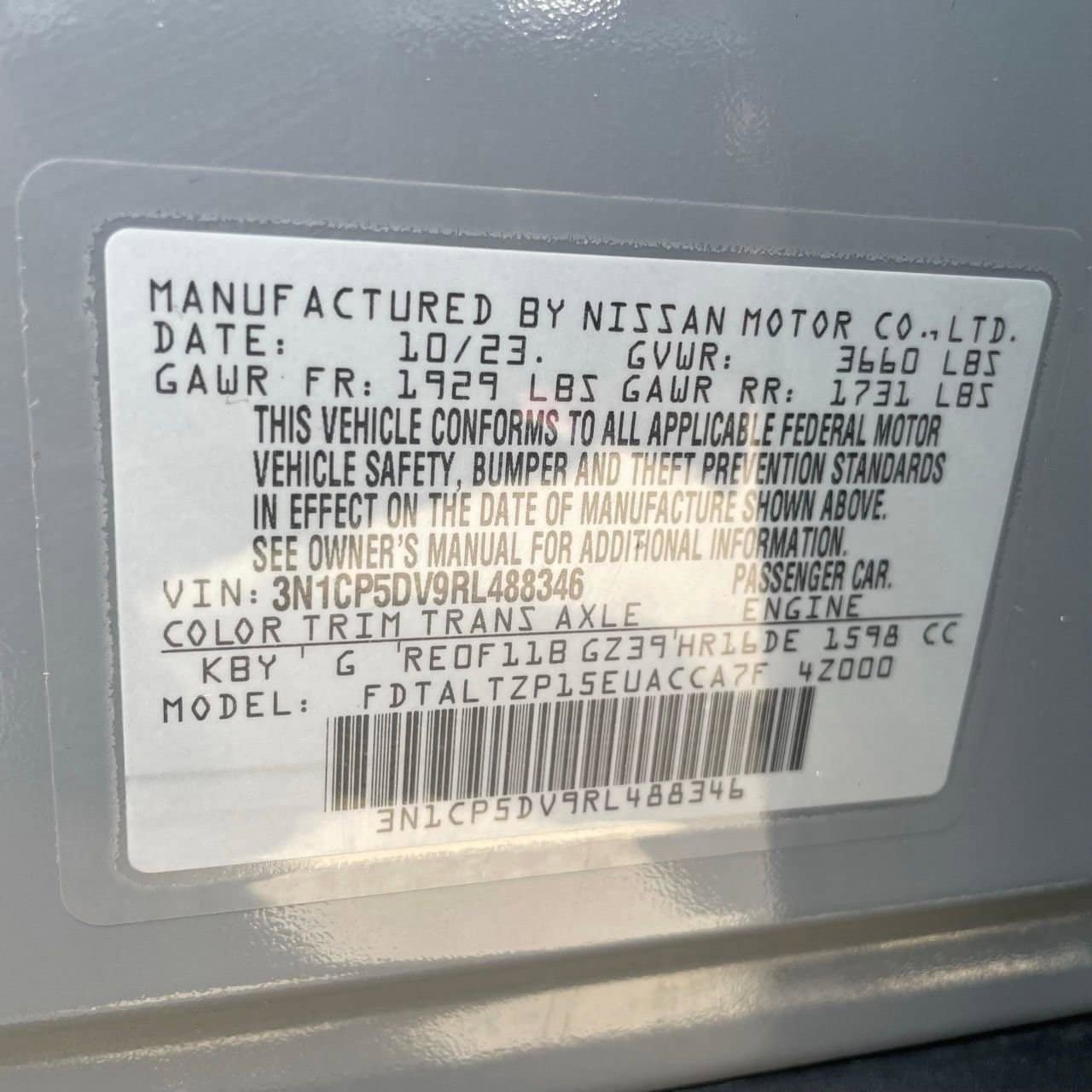 Used 2024 Nissan Kicks SR w/ SR Premium Package FWD image 29