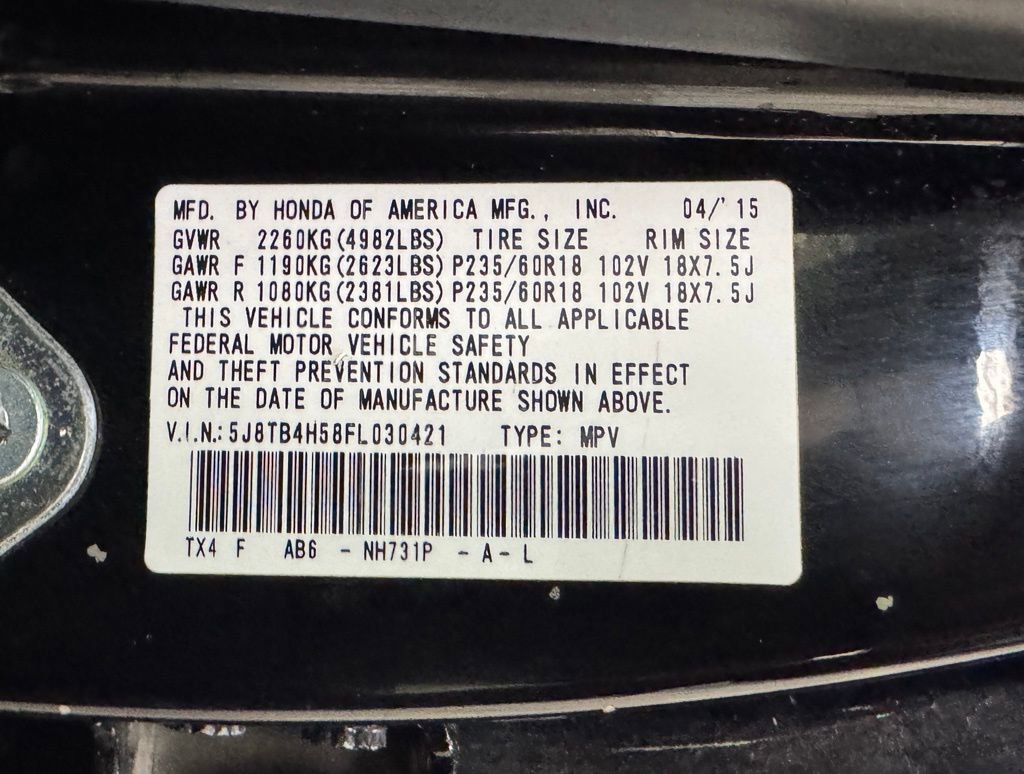 Used 2015 Acura RDX AWD w/ Technology Package image 11