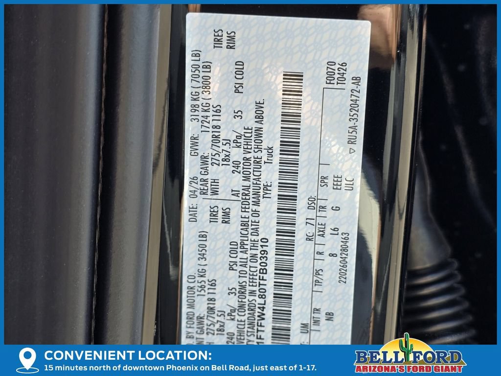 New 2026 Ford F150 Tremor w/ Equipment Group 402B AWD/4WD image 23